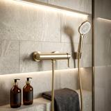 Anti-twist shower hose Rea Brush Gold 150 cm