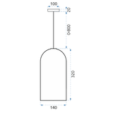 Hängelampe Fox Rose Gold