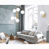 Wandlampe Kugel APP1009-1W Gold