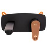 Bateria umywalkowa podtynkowa Rea MILD CZARNA RÓŻOWO ZŁOTA + BOX