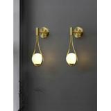 Wandlampe Glas Kugel Gold APP603-1W