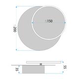 WANDLEUCHTE LED LHJ082-W BLACK