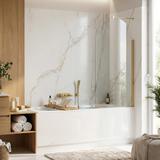 Bathtub screen Rea Travis Gold Brush 80