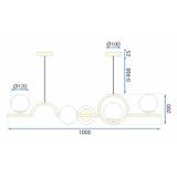 Deckenlampe Gold APP1023-5CP