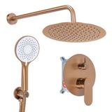 Κρυφό σετ ντους Rea Drop Brush Copper + BOX