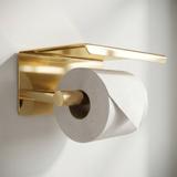 Držiak na toaletný papier s poličkou 6613 Modern Gold
