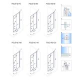 Sklopiva tuš kabina Rea Fold N2 Modularni