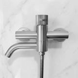 Vanová baterie Rea Lungo Stripe Brush Nickel