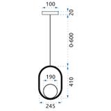 Lampe gold APP473-1CP