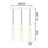 Hängelampe gold APP471-3CP