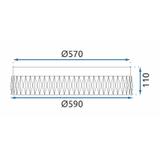 Lampe APP1724-C 60cm Brush Gold