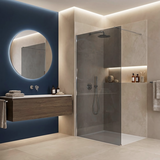 Tuš zaslon Rea Flexi Grey / Chrome 80