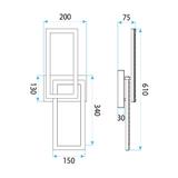 Lampa sufitowa LED G155-C Czarna