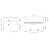 Umywalka ścienna/nablatowa Rea Bonita