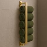 Yksivartinen kylpyhuoneripustin Brush Gold