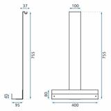 Polica TORI Gold brushed