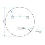 LED Sienas spogulis 70cm HZJ070