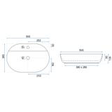 REA Aura 51 töölaua valamu White Matt