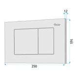 Concealed WC Frame Set Slim 024N with Titan J Button