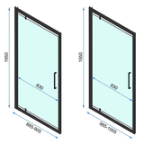 Kabina Prysznicowa Narożna REA Rapid Swing Chrom
