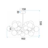 Hängelampe Gold/White APP1565-12