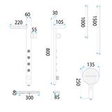 Σετ ντους REA Karl Titanium