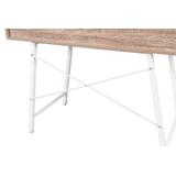 BIURKO SKANDYNAWSKIE Z SZUFLADAMI WHITE/DĄB SANOMA FFT180902