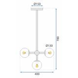 Deckenlampe 4 Kugel APP268-4C