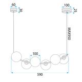 Лампа G133-6CP Gold