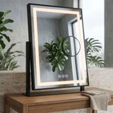 LUSTRO LED LUMI Black 30x40cm