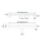 Lineaire afvoer Rea Neo Slim PRO Brush Copper 60