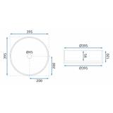 Countertop washbasin Rea Ingrid Black