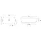Lavabo à Poser Rea Focus Creme