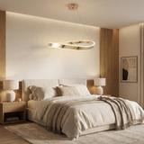 LAMPA SUFITOWA WISZĄCA SWE068-CP 80cm ZŁOTA