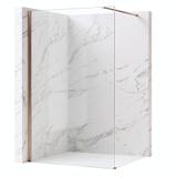 Sprchová zástěna Rea Flexi Transparent / Brush Copper 80