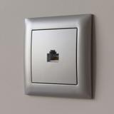 Gniazdo RJ45 OSTE JNH010-S Szare