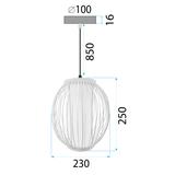 Deckenleuchte Bamboo APP1634-1CP