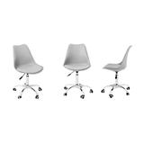 Krzesło Biurowe z poduszką Jasno Szare