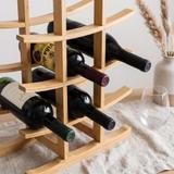 Stojak bambusowy na wino 371572