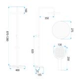 Zestaw Prysznicowy REA Farel Czarny