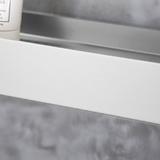 Prateleira para chuveiro de banheiro SF03, 45cm steel brush