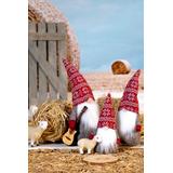 Skrzat świąteczny 50cm RED/GREY YX-019