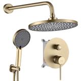 Душевой комплект Rea Lungo Stripe Gold Brush + BOX