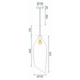 Hängelampe Glas APP892-1CP