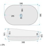 Umywalka nablatowa Rea Zoe Rock