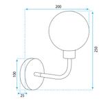 Wandlampe APP1301-1W Black Gold