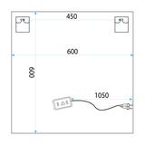 LED sienas spogulis LED 60x60 YH-BL-12