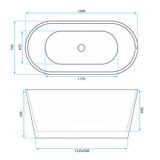 Vapaasti seisova akryyliamme ROMA 170