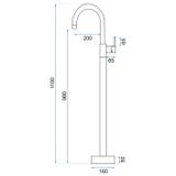 Basin mixer Rea Lungo Ortis Gold