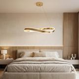 LAMPA SUFITOWA WISZĄCA SWE068-CP 80cm ZŁOTA
